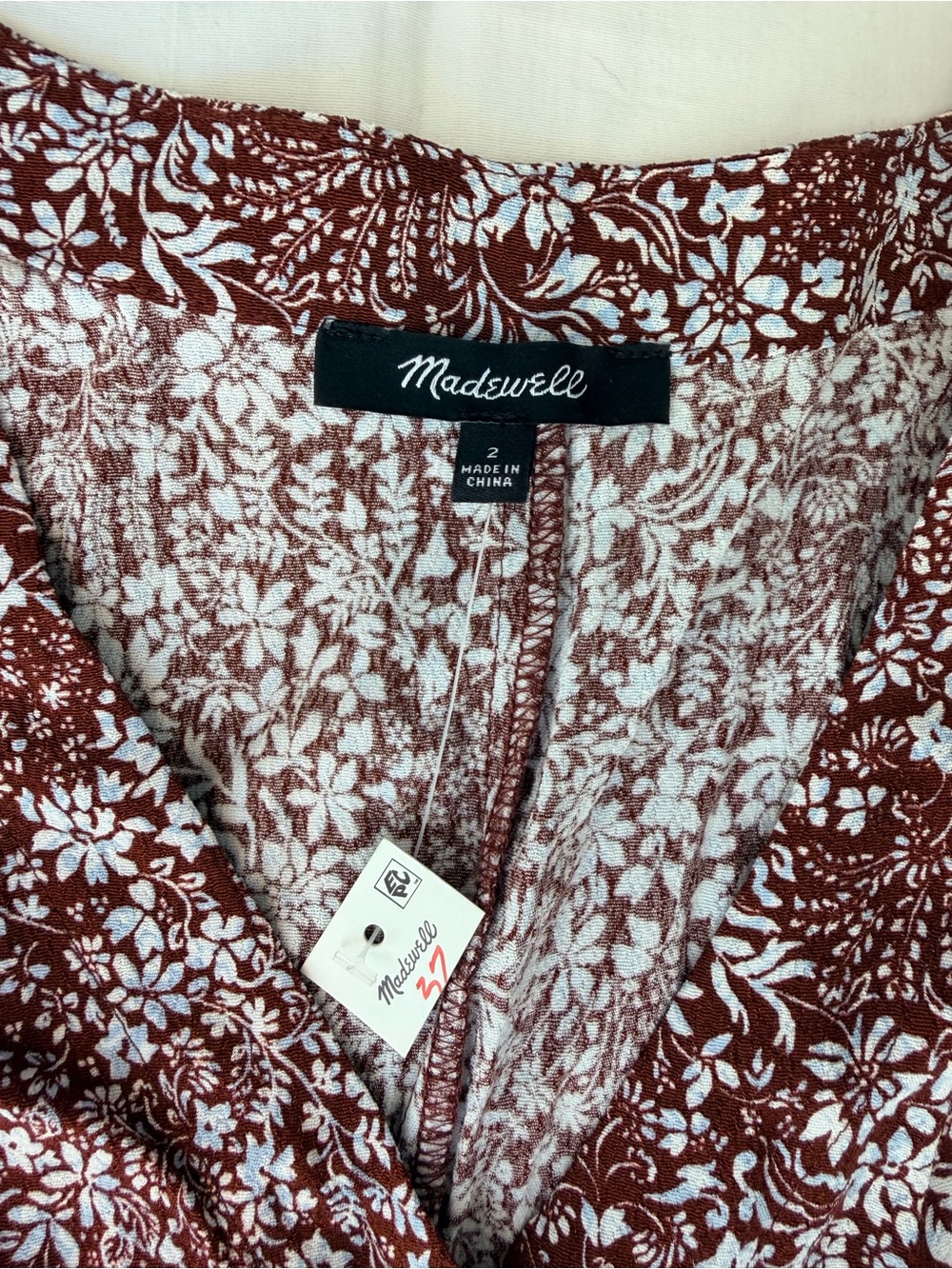 Madewell Floral Short Sleeve Mini Dress - Picture 8 of 13